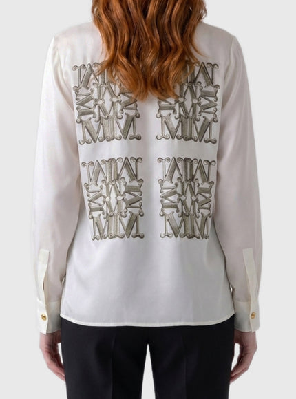 Max Mara Printed Silk Filtro Shirt