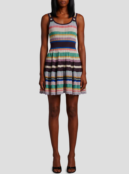 Alaia Multicolour Crinoline Mini Dress 36 Multicolor