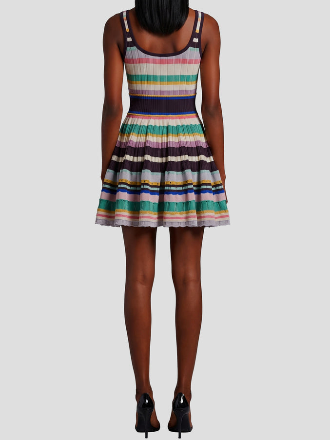 Alaia Multicolour Crinoline Mini Dress