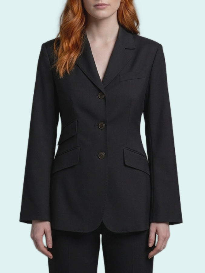 Max Mara Patio Wool Jacket Black
