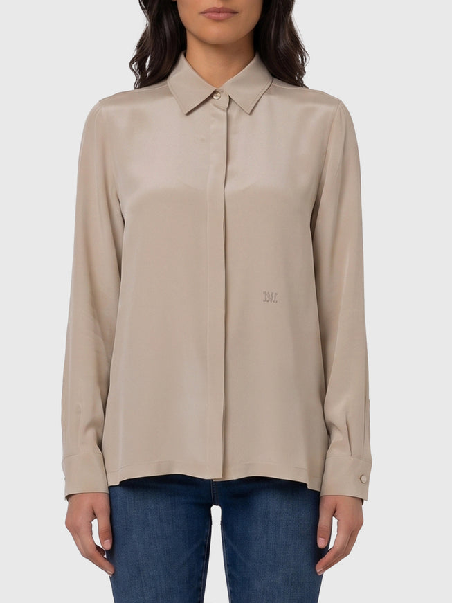 Max Mara Geranium Silk Shirt Grey