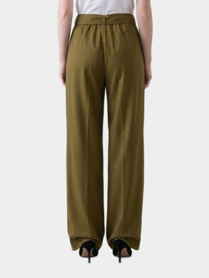 Max Mara Editto Wool Trousers With Belt
