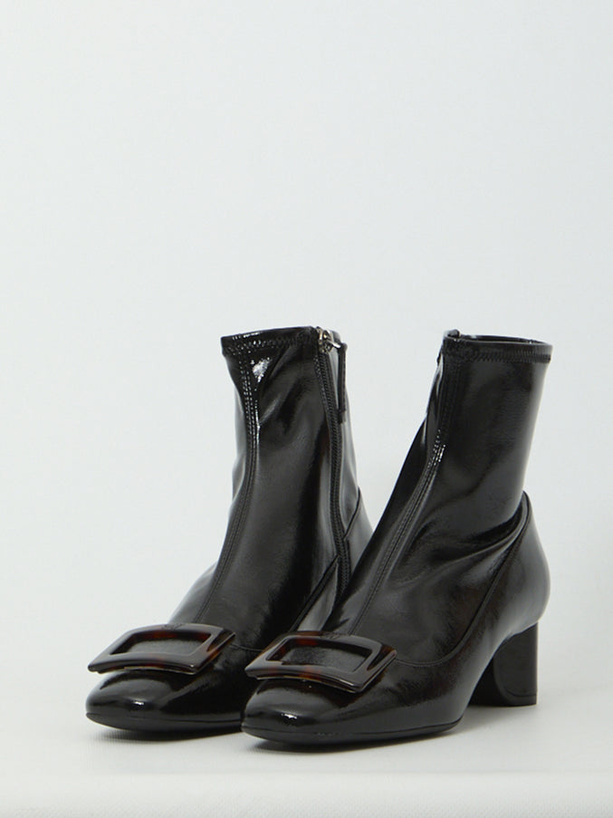 Roger Vivier Roundy Turtle Stretch Ankle Boots