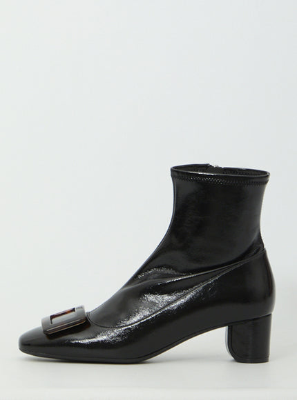 Roger Vivier Roundy Turtle Stretch Ankle Boots