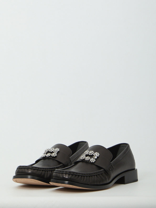 Roger Vivier Viv' Rangers Leather Loafers