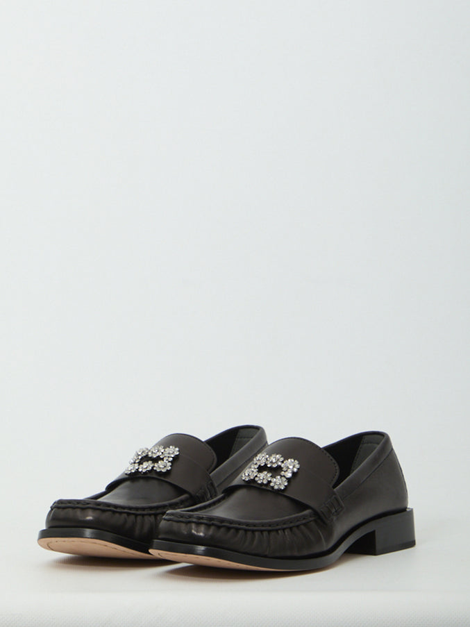 Roger Vivier Viv' Rangers Leather Loafers