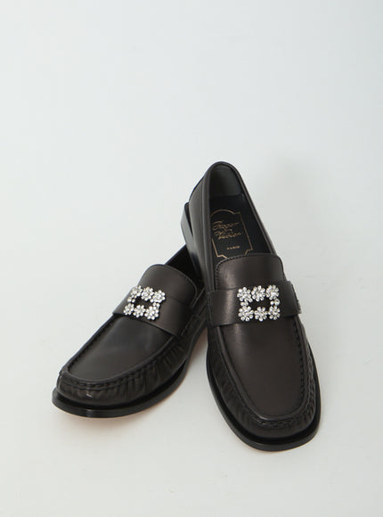 Roger Vivier Viv' Rangers Leather Loafers