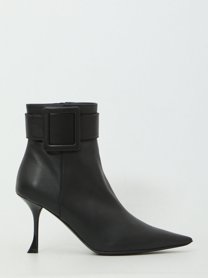 Roger Vivier Viv' Ville Booties Black