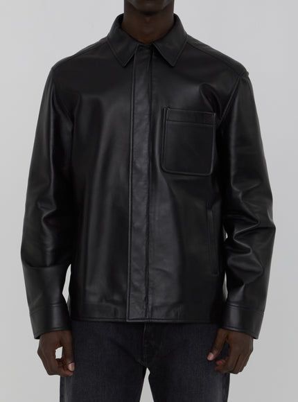 Loewe Overshirt In Lambskin Nappa 50 Black