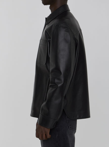 Loewe Overshirt In Lambskin Nappa