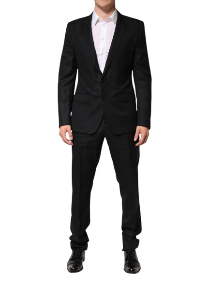 Dolce & Gabbana Single Breasted Two-Piece Jacquard Suit