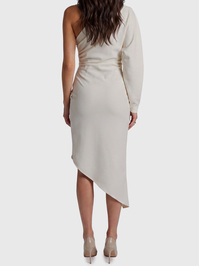 Federica Tosi One-shoulder Cady Longuette Dress