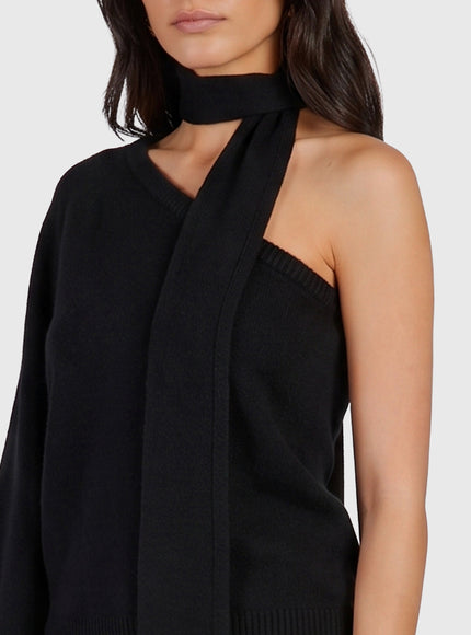 Federica Tosi One-shoulder Top With Scarf Detail