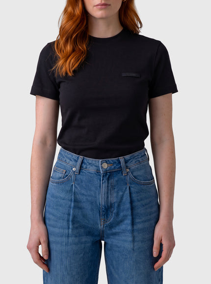 Jacquemus Gros Grain Cotton T-shirt Black