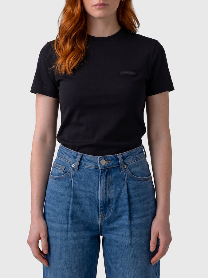 Jacquemus Gros Grain Cotton T-shirt Black