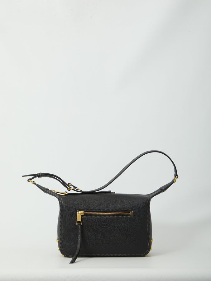 Tod's Metal Dots Mini Leather Bag QT Black