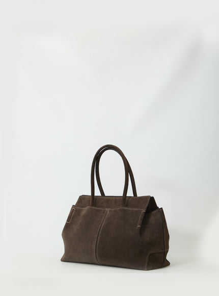 Tod's Suede Leather Shopping Bag