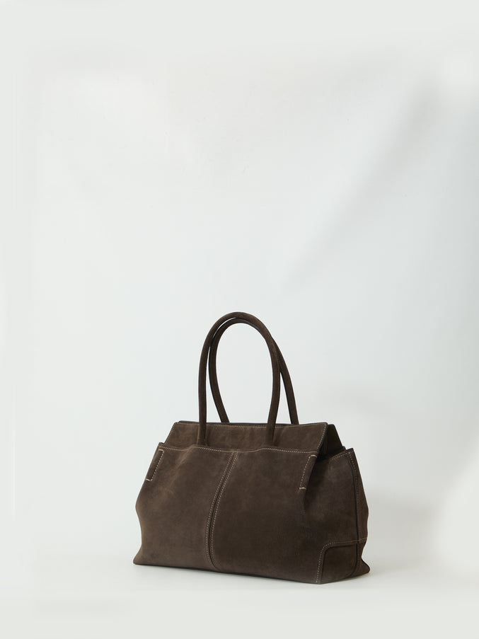 Tod's Suede Leather Shopping Bag