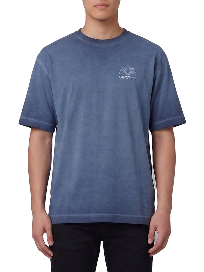 Off White Offline Half Arrow Skate T-shirt Blue