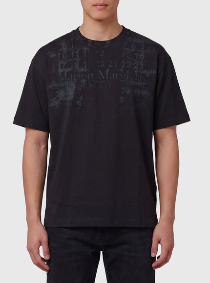 Maison Margiela Cotton Numeric T-shirt Black