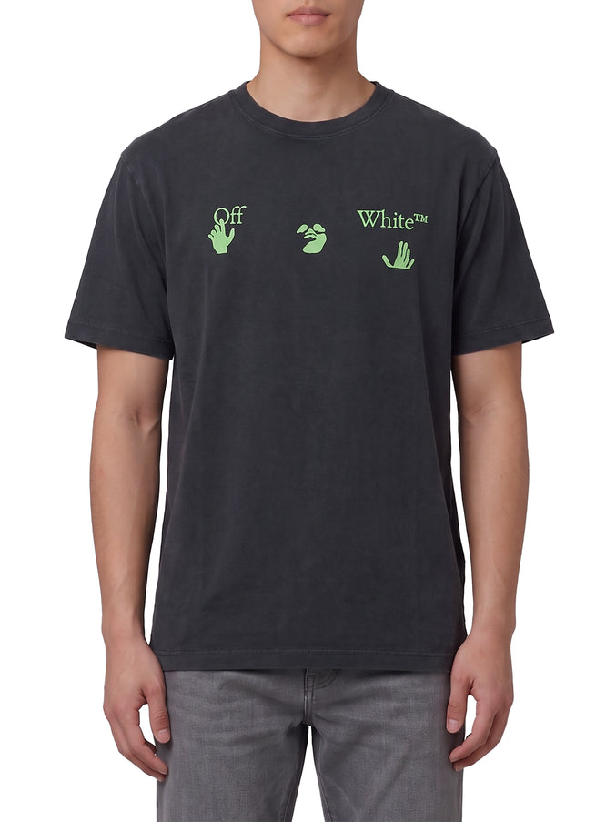 Off White Bacco Arrow Skate T-shirt Black