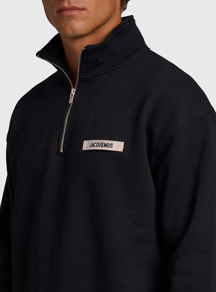 Jacquemus Gros Grain Zip-neck Sweatshirt