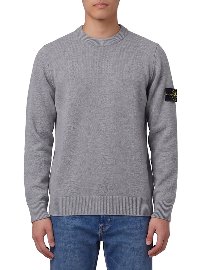 Stone Island Grey Crewneck Sweater Grey