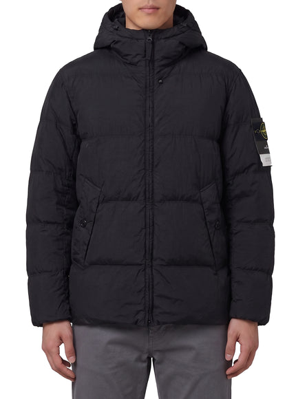 Stone Island Crinkle Reps Ny Down Jacket Black