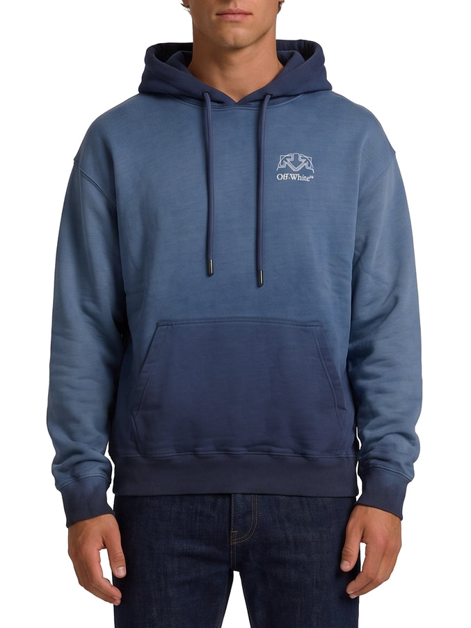 Off White Offline Half Arrow Skate Hoodie Blue