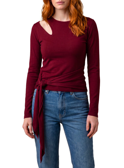 Federica Tosi Cut-off Top With Sash