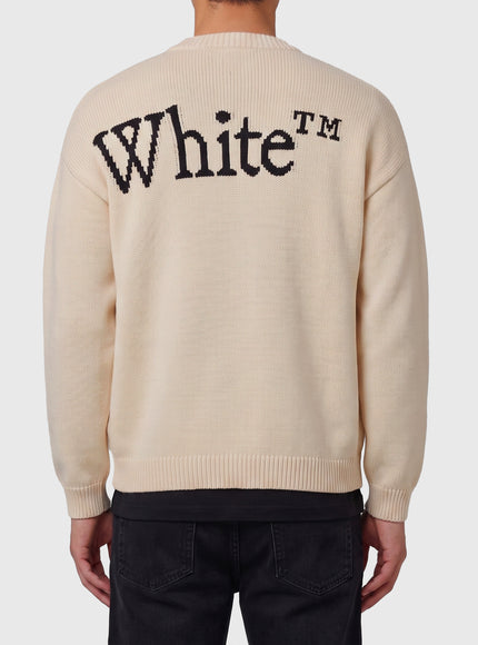 Off White Bookish Shared Crewneck Sweater
