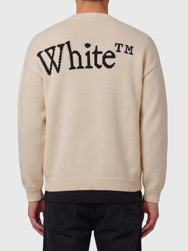 Off White Bookish Shared Crewneck Sweater