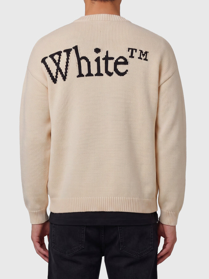 Off White Bookish Shared Crewneck Sweater