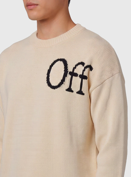 Off White Bookish Shared Crewneck Sweater