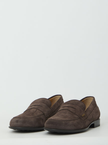 Tod's Brown Suede Loafers
