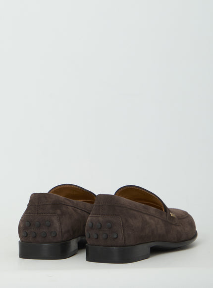 Tod's Brown Suede Loafers