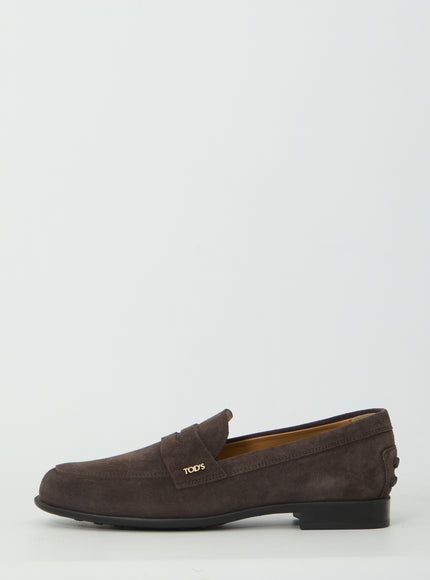 Tod's Brown Suede Loafers