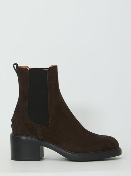 Tod's Suede Ankle Boot Brown