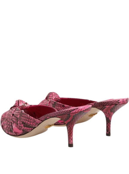 Dolce & Gabbana Pink Leather Sandals