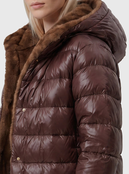 Herno Ultralight Down Jacket With Faux Fur