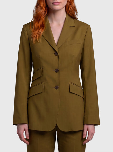 Max Mara Patio Wool Jacket Green