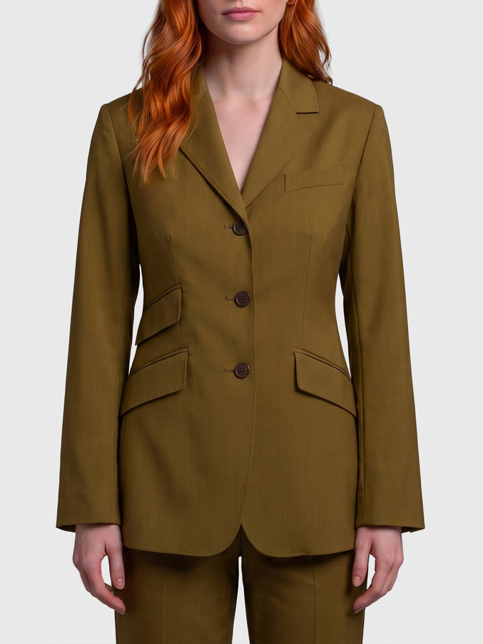 Max Mara Patio Wool Jacket Green