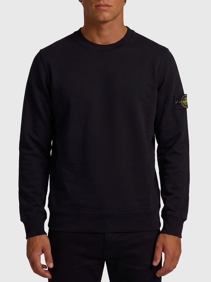 Stone Island Black Crewneck Sweatshirt Black