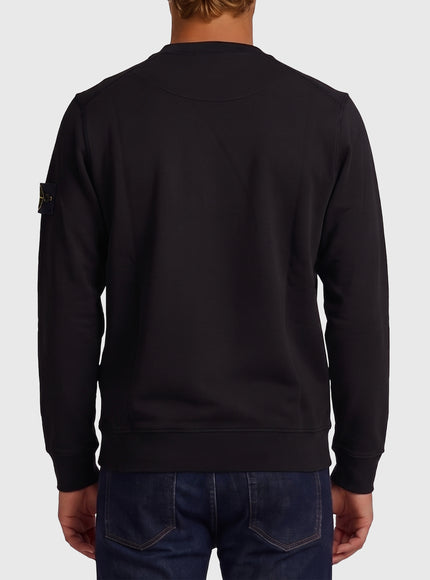 Stone Island Black Crewneck Sweatshirt
