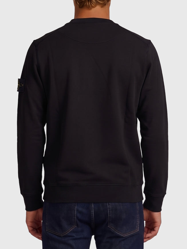 Stone Island Black Crewneck Sweatshirt
