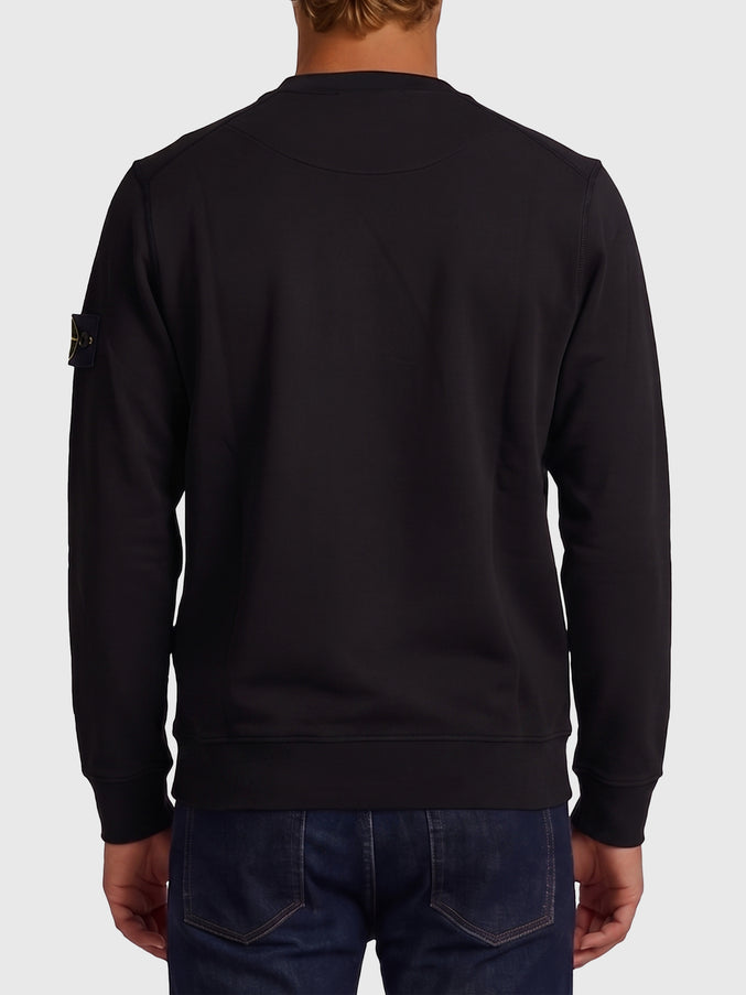 Stone Island Black Crewneck Sweatshirt