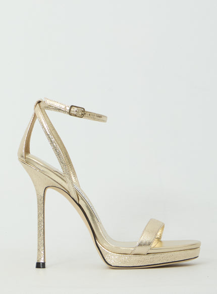 Jimmy Choo Moza 120 Platform Sandals Silver