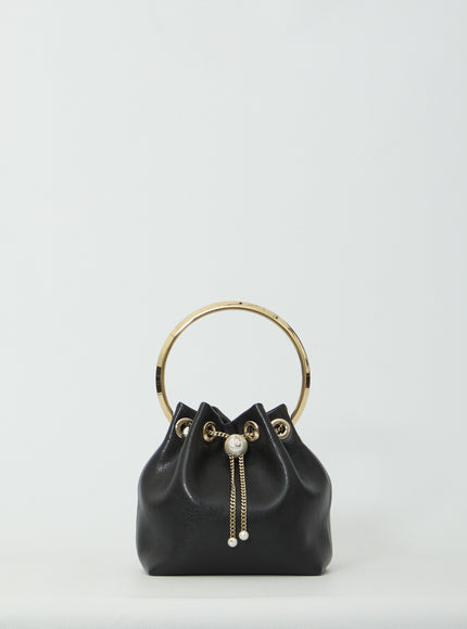 Jimmy Choo Black Bon Bon Bag QT Black