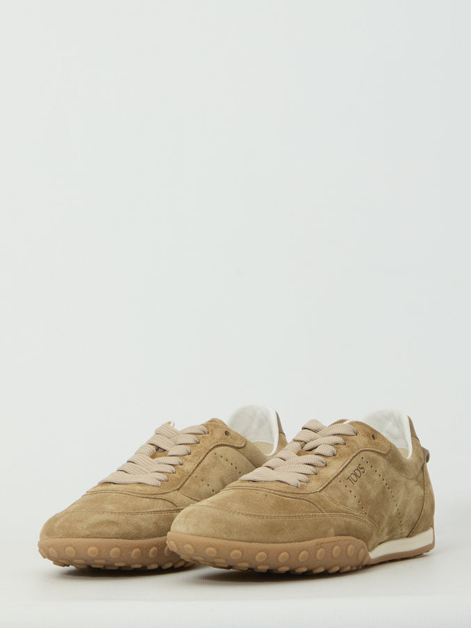 Tod's Cappuccino Suede Sneakers
