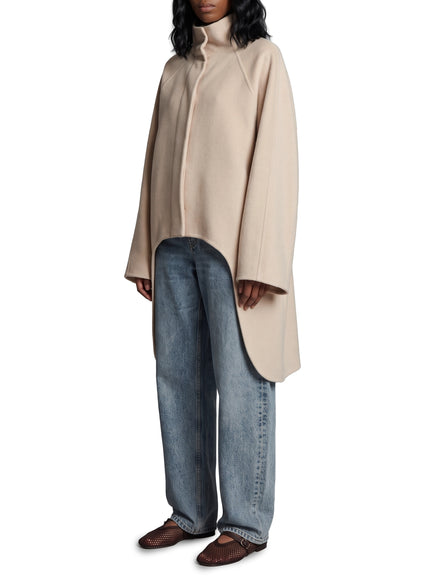 Alaia Asymmetric Double-face Cashmere Coat